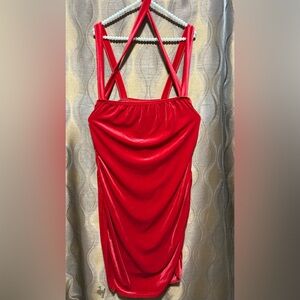 PrettyLittleThing Red Mini Dress